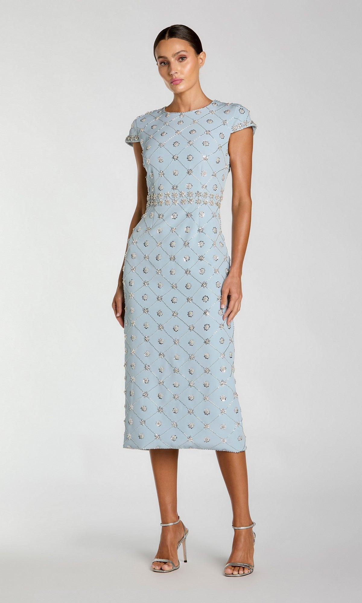 beaded empire waist column midi cocktail dress Coast Petite Beaded Column Midi Dress