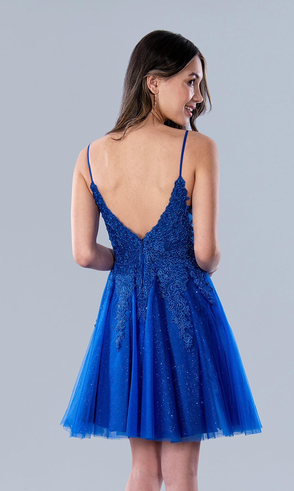 Stella Couture Royal Blue Short Homecoming Dress