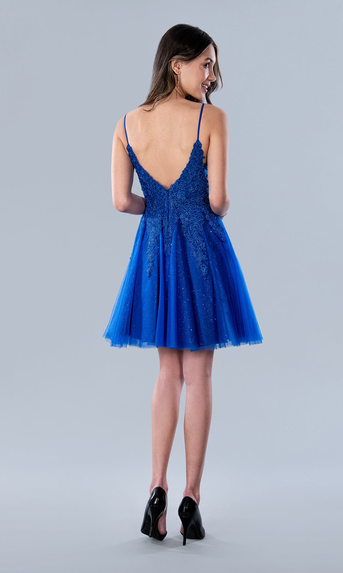 Stella Couture Royal Blue Short Homecoming Dress