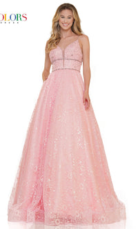 Long Glitter Princess Prom Ball Gown 2288