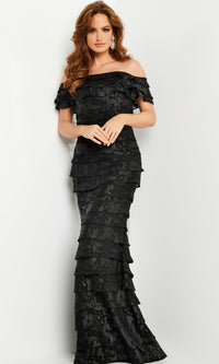 Jovani 23890 Long Black Formal Dress