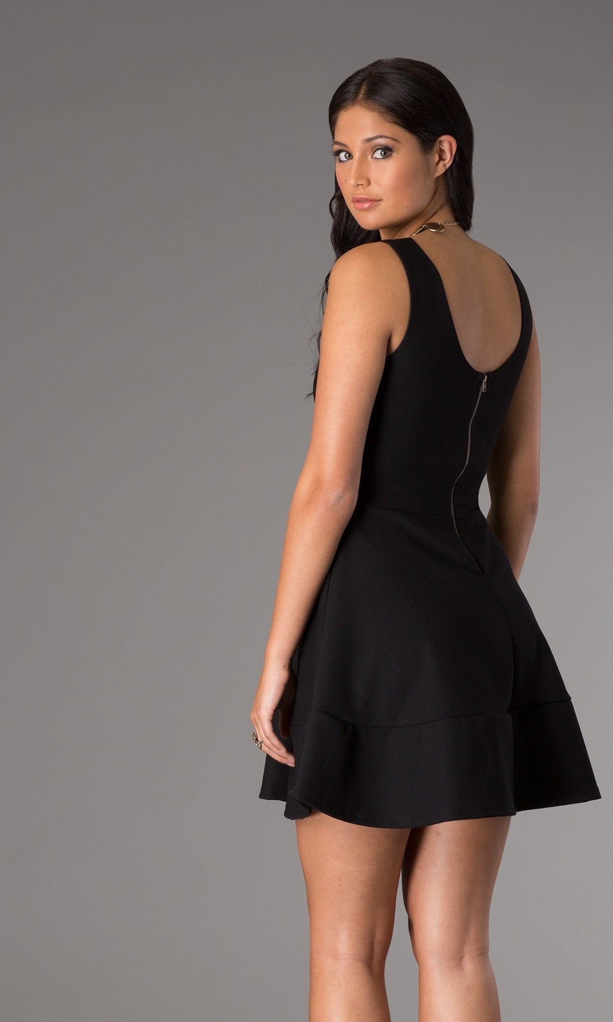 Cheryl Creations A-Line Simple Homecoming Party Dress Black / Medium Cheryl Creations A-Line Simple Homecoming Party Dress Black / Medium
