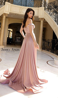 chinese dress ladies Long Sequin Prom Dress with Strappy Back main image 0