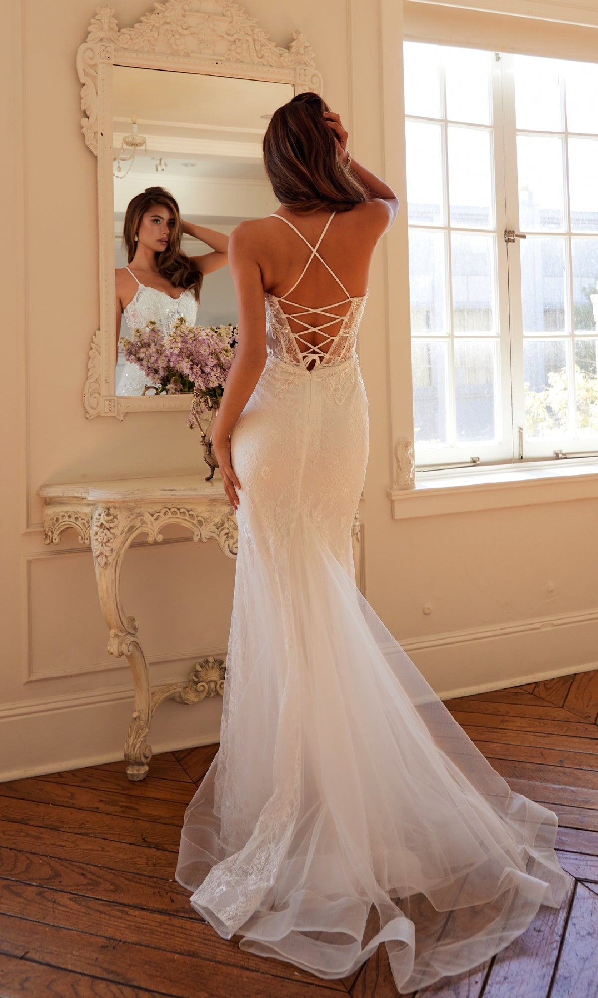 mirror long dress Juliet JT2481UW Off-White Lace Formal Off White / 8 Brand_Signature Design by Ashley Color:Black with White Embroidery bridal shower Blush Infinity Dress Multiway