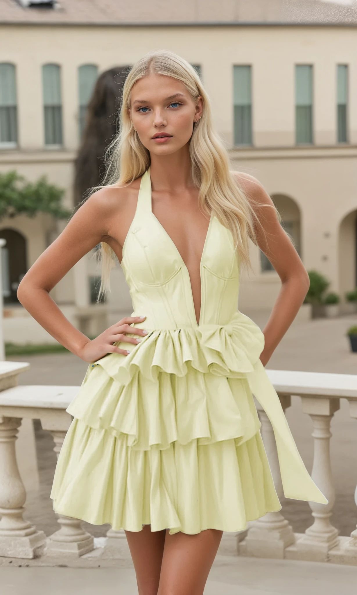Ruffled Tiered Hoco Dress: PromGirl Exclusive 250136