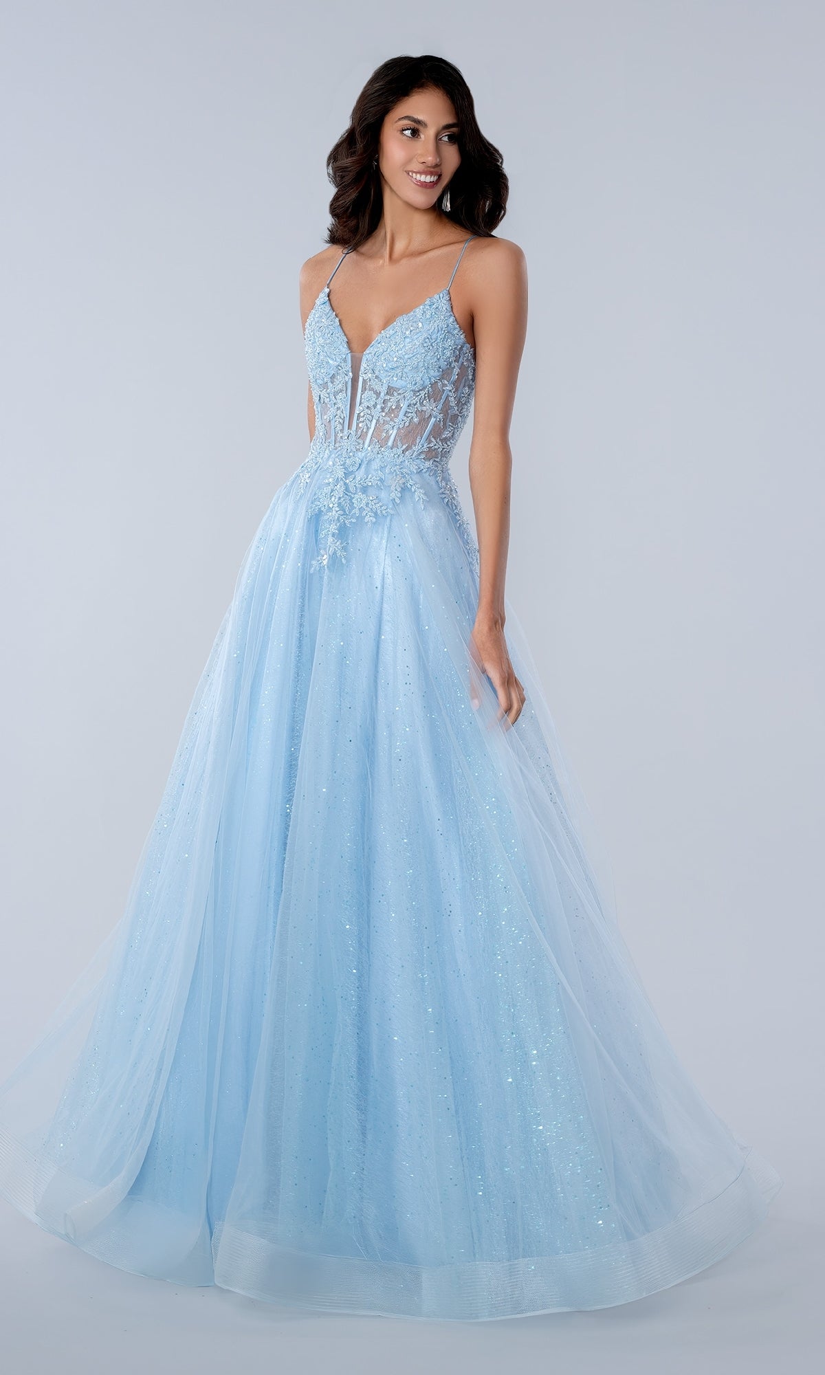 Stella Couture 25140 Long Prom Dress Blue / 0 Stella Couture 25140 Long Prom Dress Blue / 0