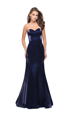 Strapless Sweetheart Long Mermaid Prom Dress -PromGirl