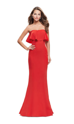 La Femme 25419 Prom Dress - Poppy Red