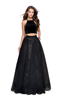 La Femme 25592 Long Black Prom Dress