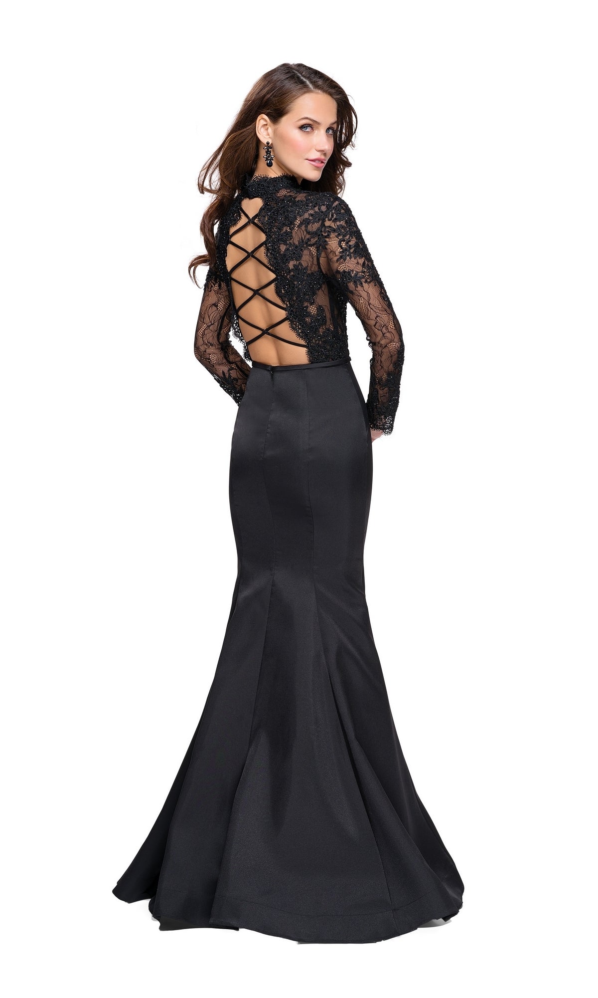 La Femme 25677 Long Black Prom Dress