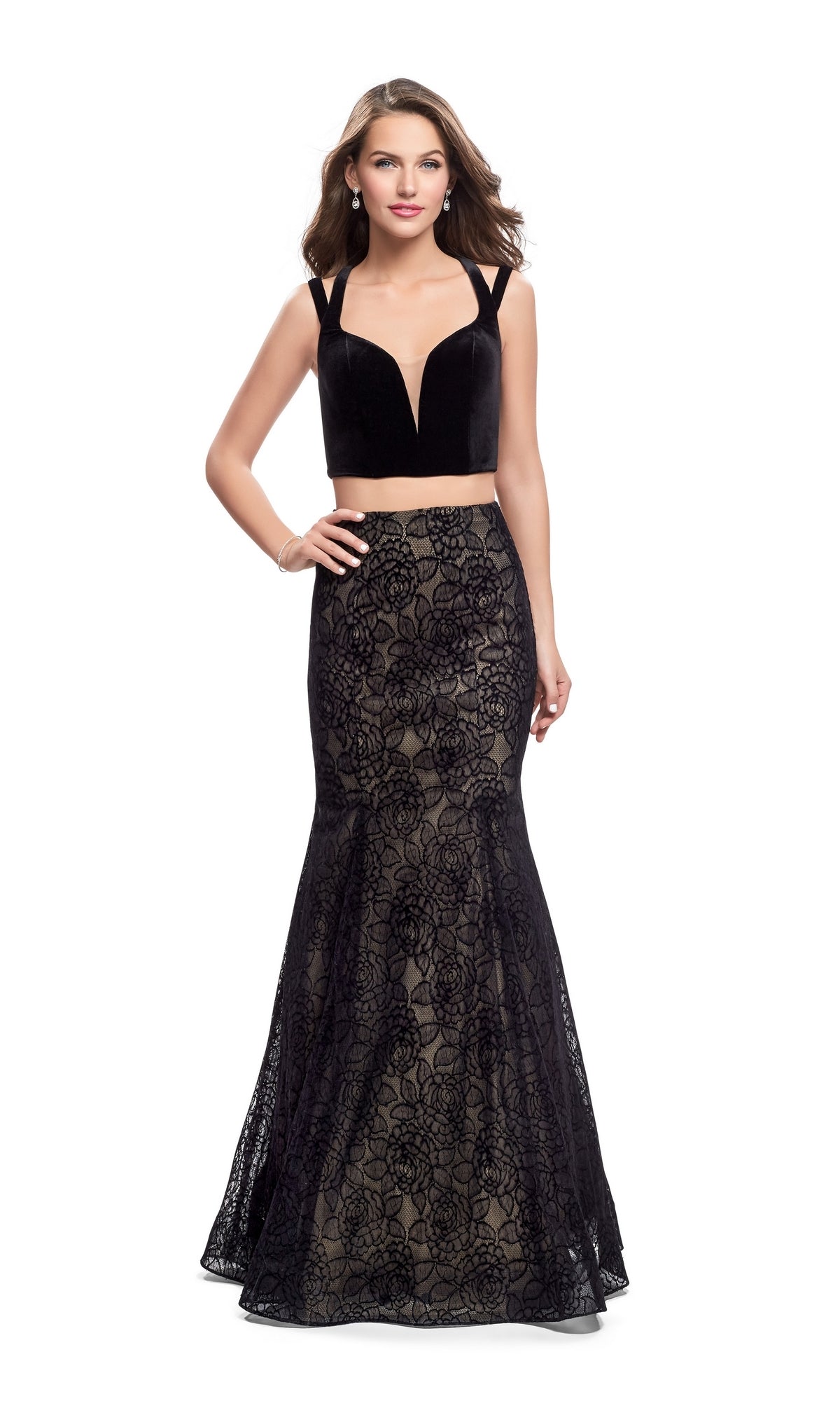 La Femme 25772 Black Long Prom Dress