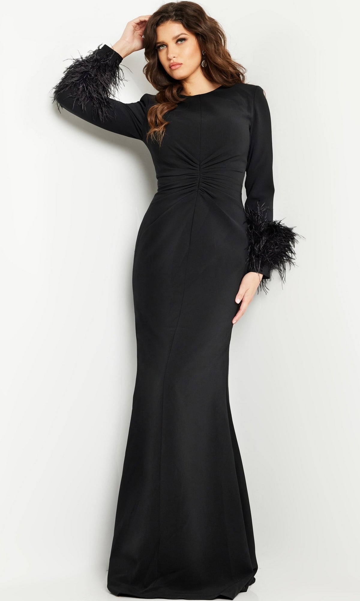Jovani 25898 Long Black Formal Dress