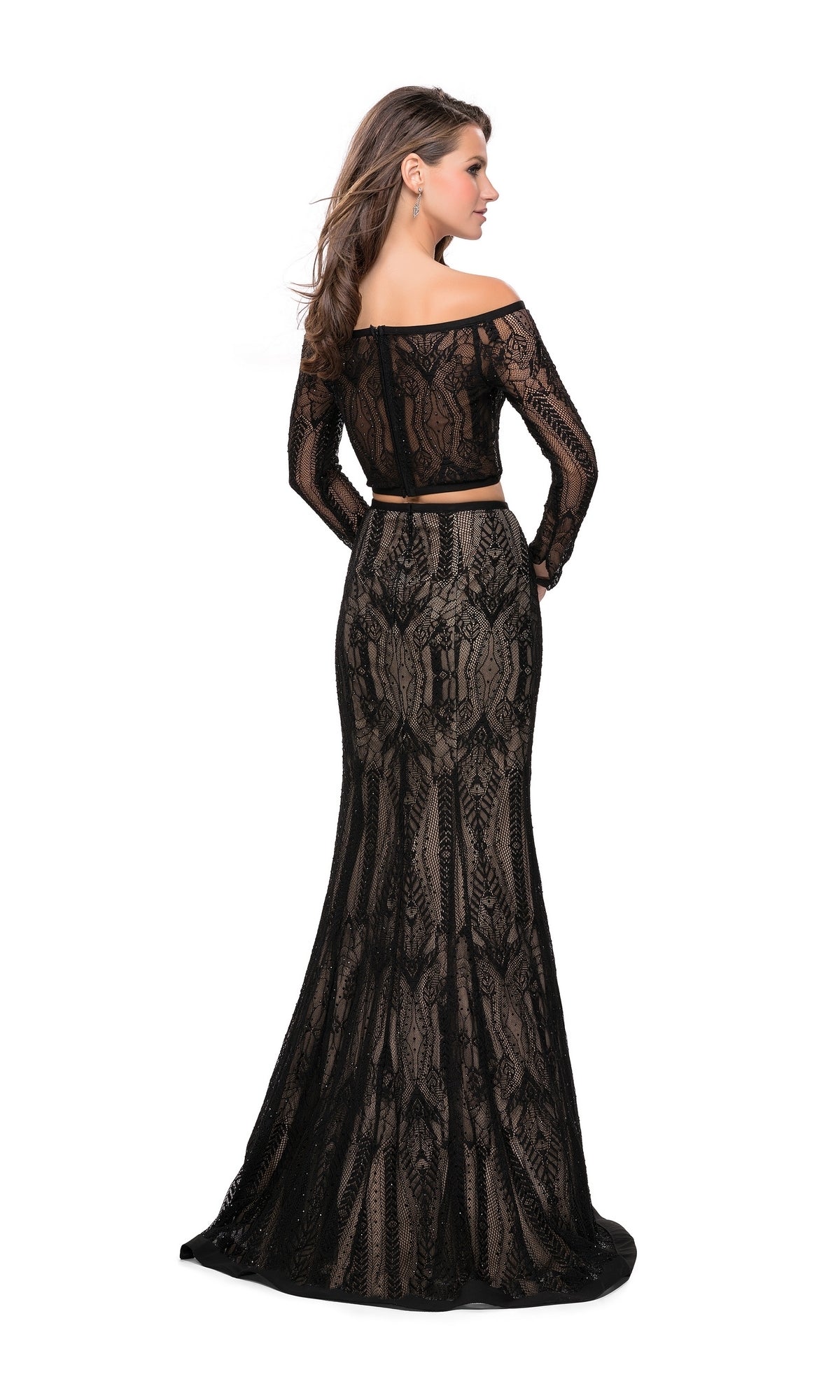 La Femme 25983 Black Long Prom Dress