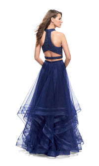 La Femme 26077 Dark Teal Two-Piece Prom Dress