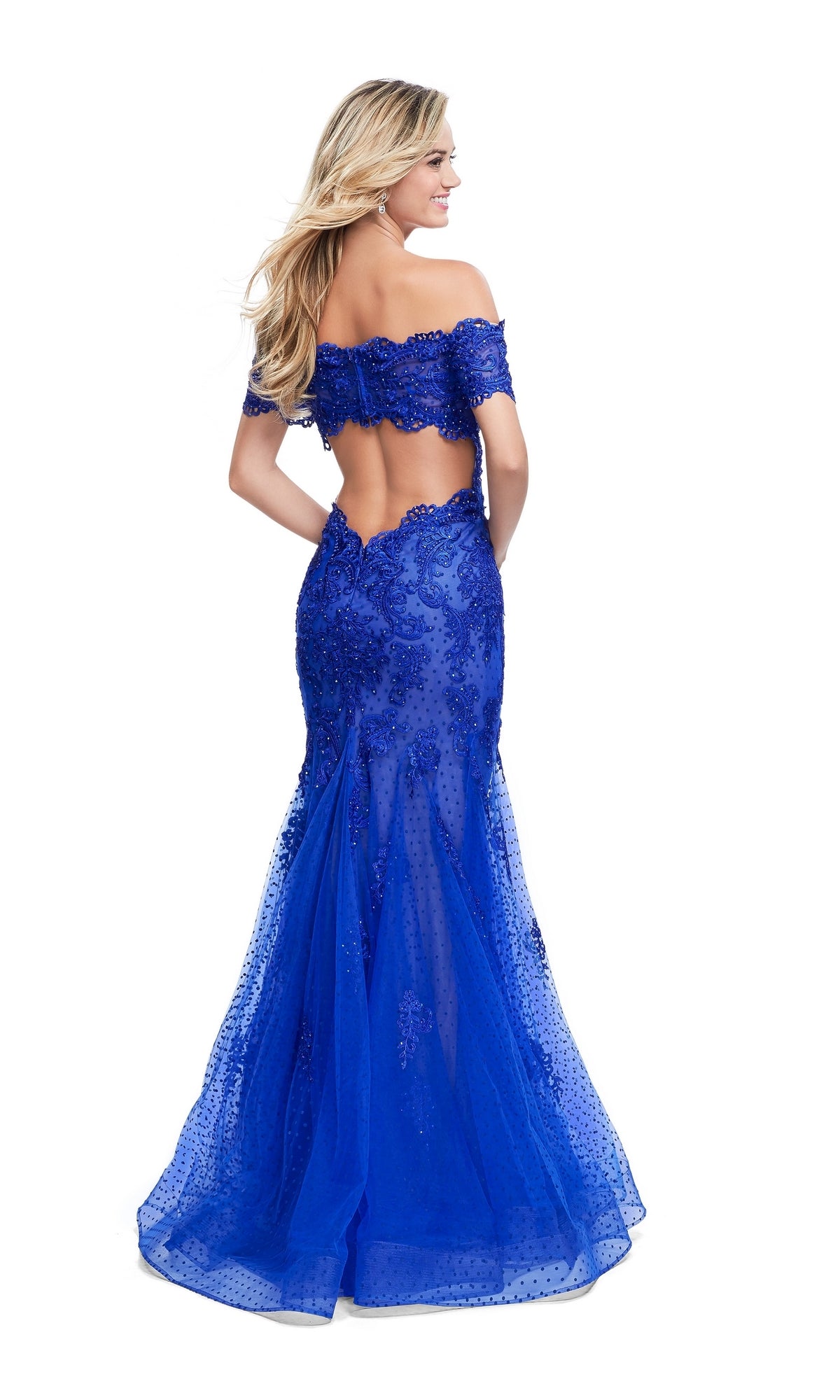 La Femme 26192 Ivory Mermaid Prom Dress