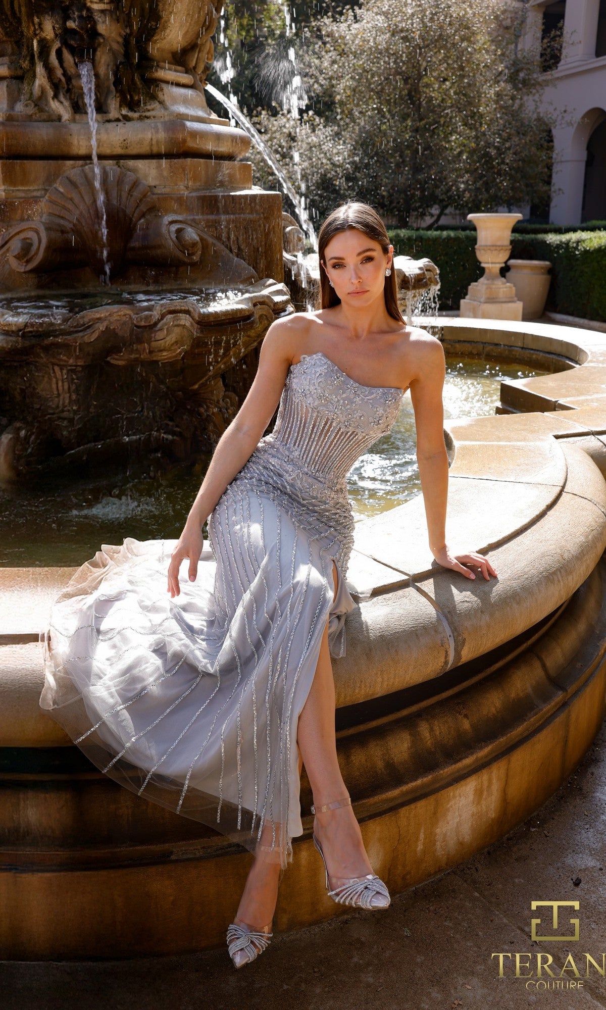 Long Formal Dress: Terani 261P6605 Lilac / 0