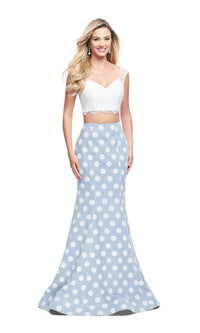 La Femme 26206 Polka Dot Prom Dress