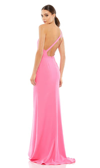 One-Shoulder Strappy-Back Long Formal Dress 26266