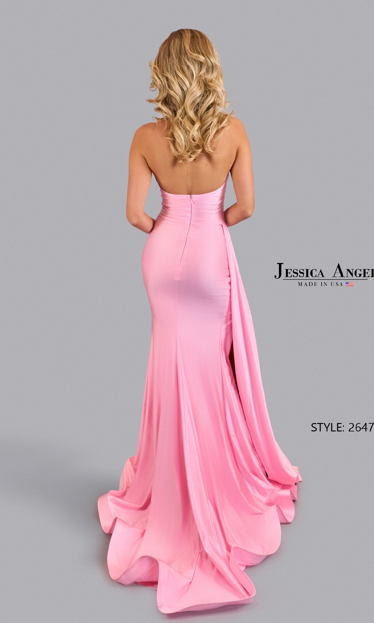 Side Drape Halter Prom Gown: Jessica Angel 2647