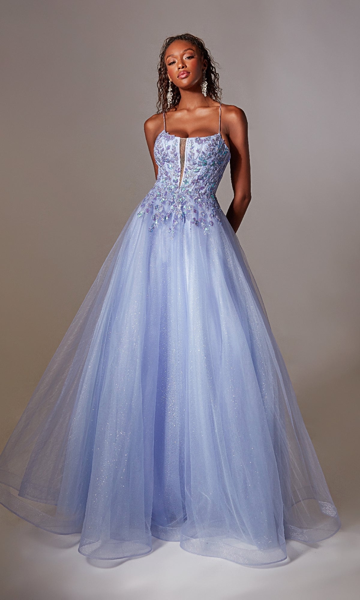 Lace-Up Long Prom Ball Gown with Embroidered Corset Fuchsia / 10 Lace-Up Long Prom Ball Gown with Embroidered Corset Fuchsia / 10