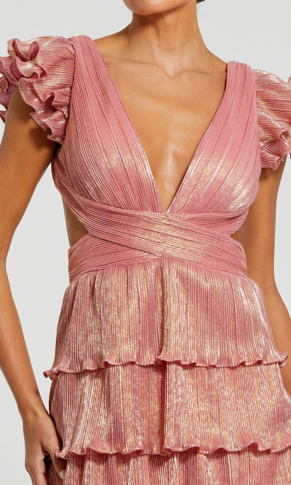 chinese dress ladies High Low Cocktail Dress Ruffle Mac Duggal 8276 main image 0