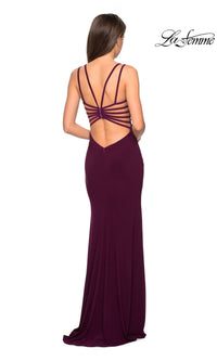 La Femme Statement-Back Long Prom Dress 27072