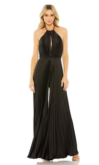 Halter Black Formal Jumpsuit 27457 by Mac Duggal