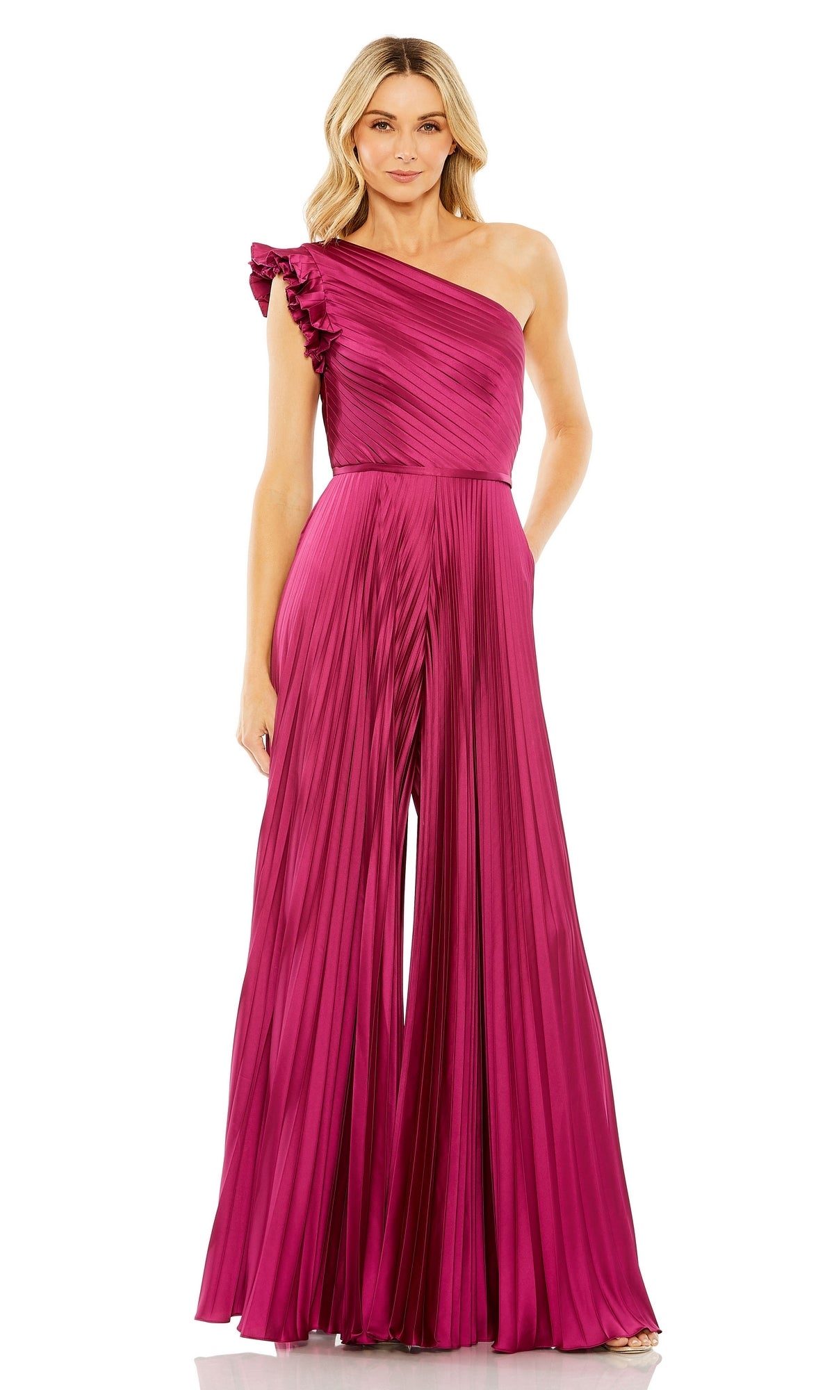 Berry Pink Formal Jumpsuit 27458 by Mac Duggal