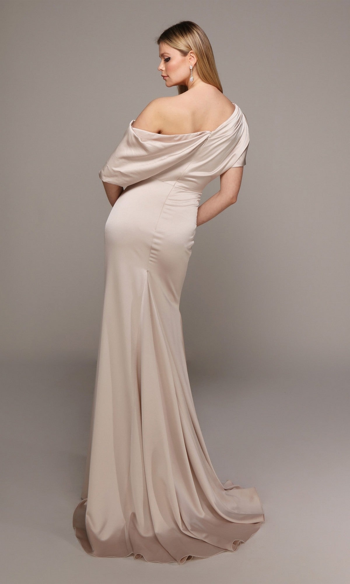 neutral formal dresses Long Dress: Alyce 27560 Ivory / 16 line ankle Color:Black Club Dress COLORS_Lavender Women Plus Wedding Dresses