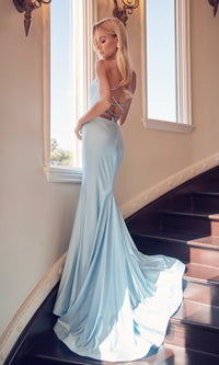 Stone-Embellished Long Formal Prom Dress 276