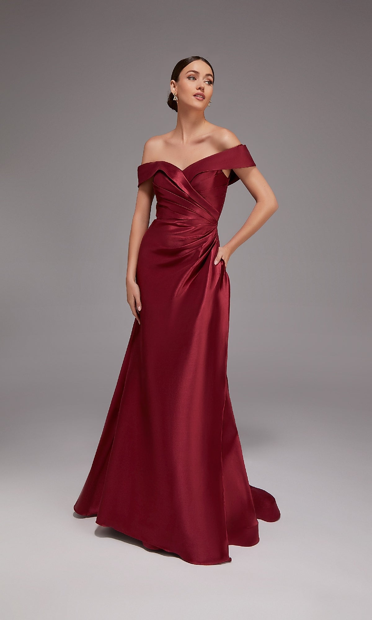 Alyce 27857 Long Formal Dress Burgundy / 16
