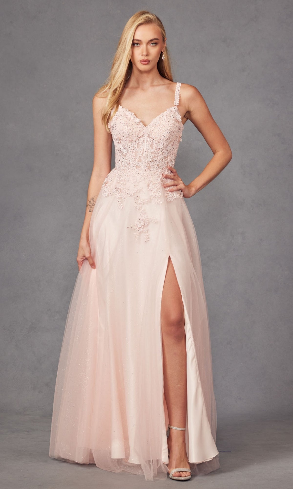 Juliet 283 Long Prom Dress - PromGirl