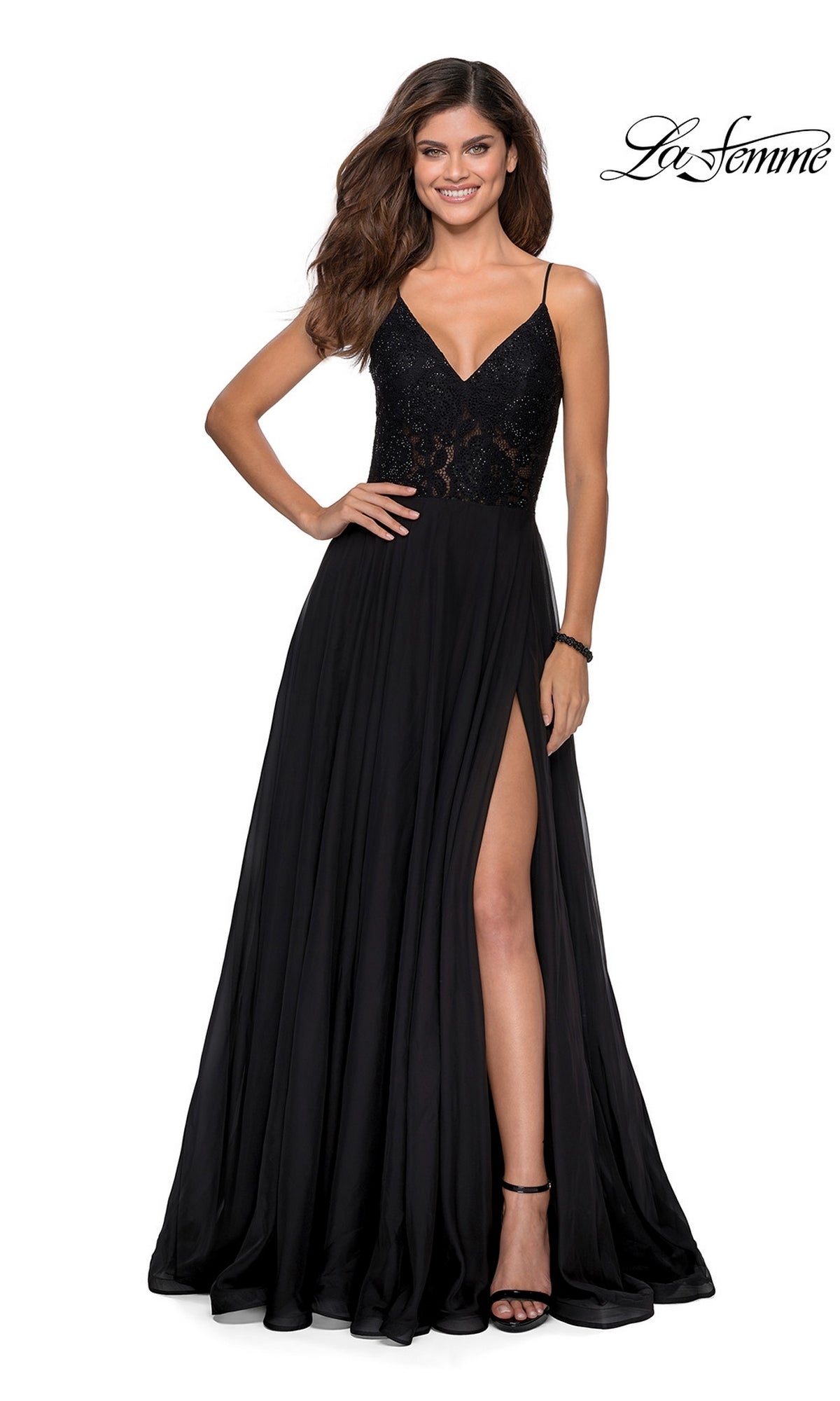 La Femme Long Prom Dress 28664