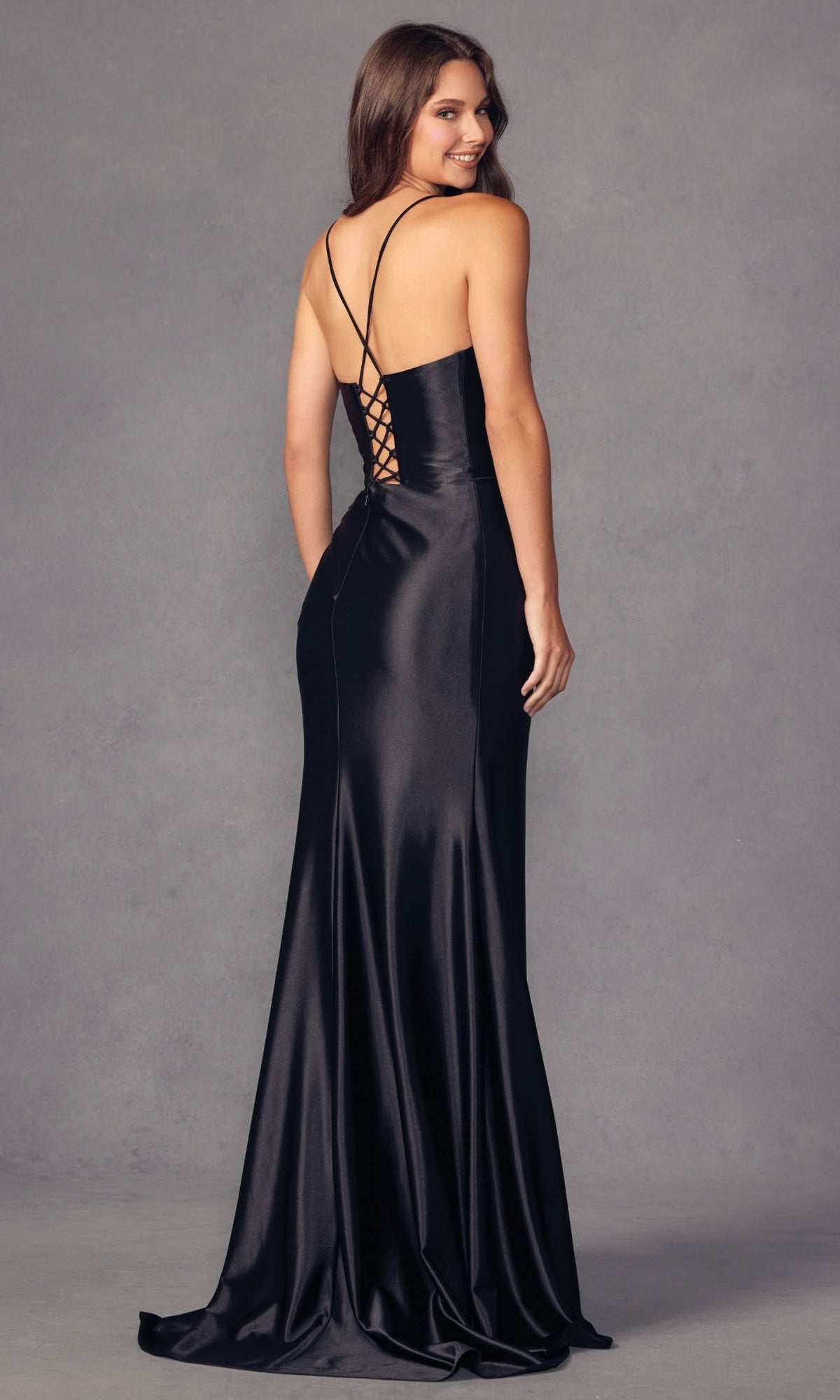 Plunging V-Neck Long Jersey Prom Dress 299