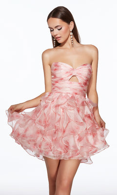 Short Homecoming Dress: Alyce 30023 Rose Quartz / 000