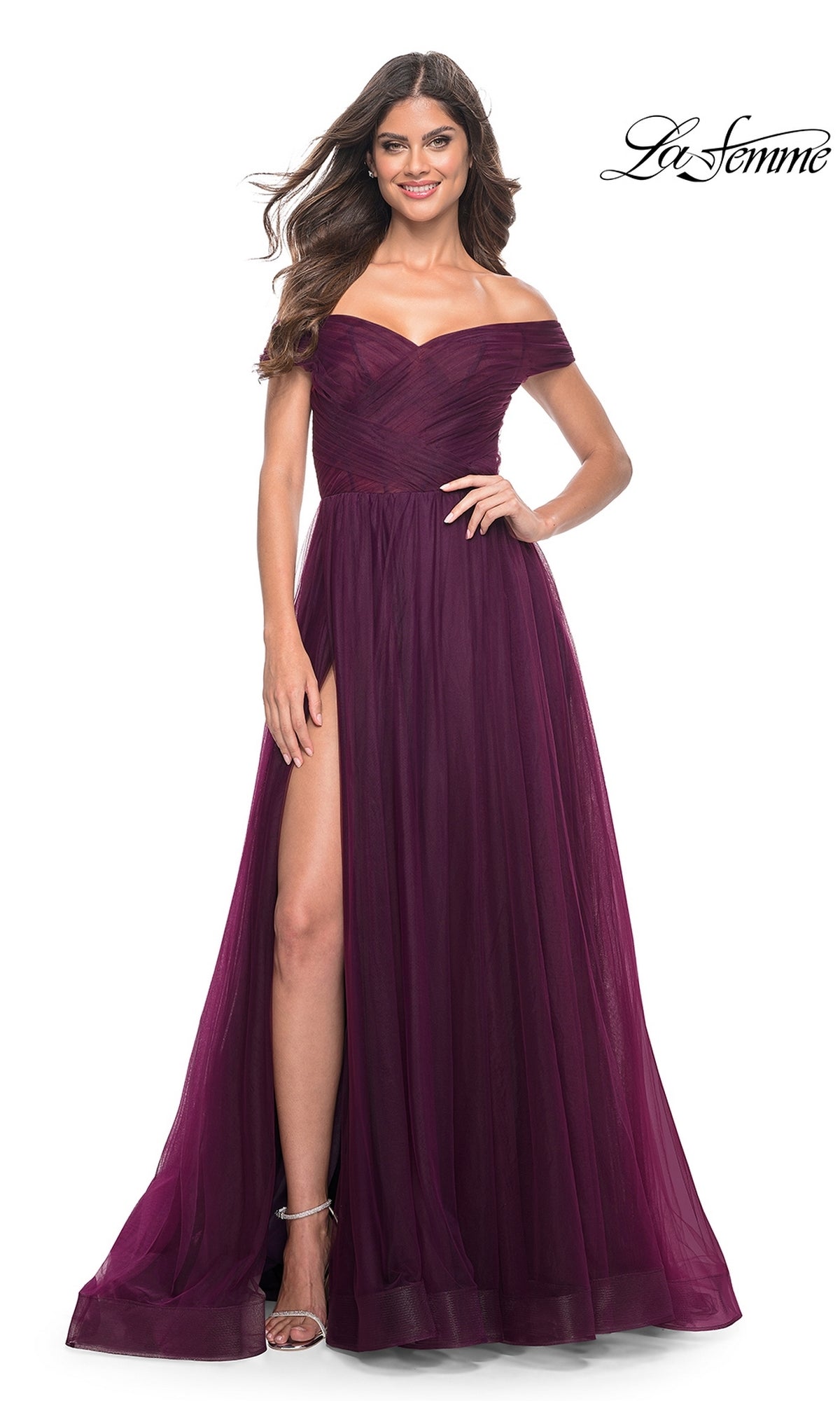 La Femme Dress 30498 - Royal Blue