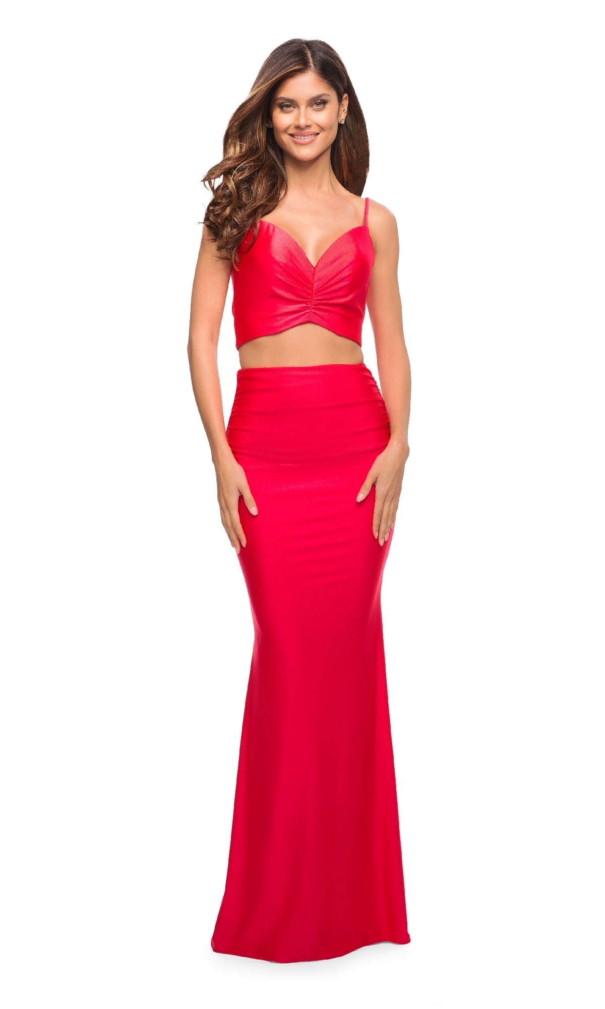 Two-Piece Long Prom Dress: La Femme 30678