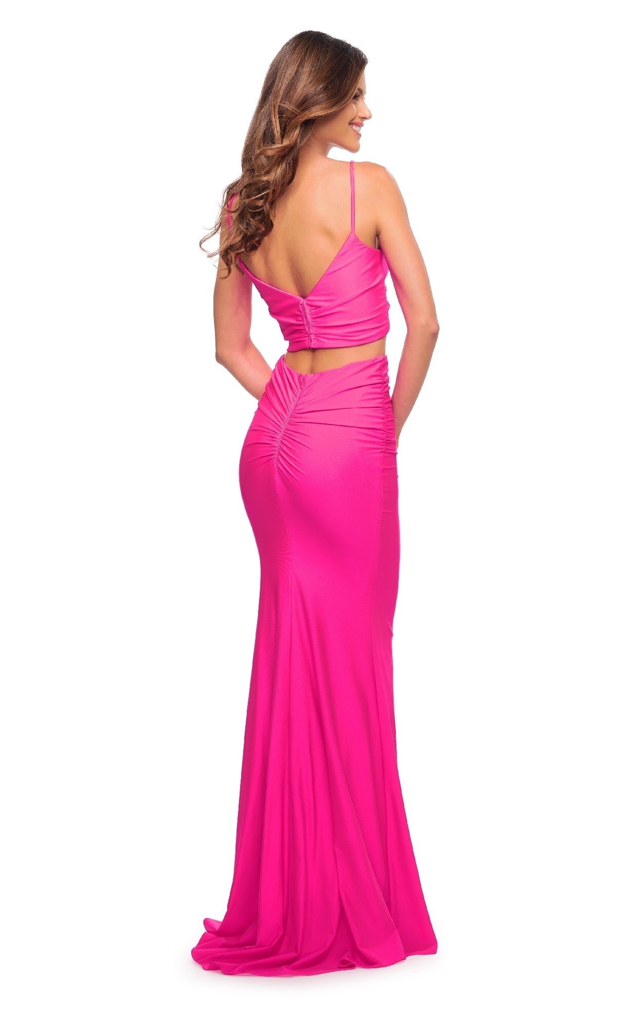 Two-Piece Long Prom Dress: La Femme 30678