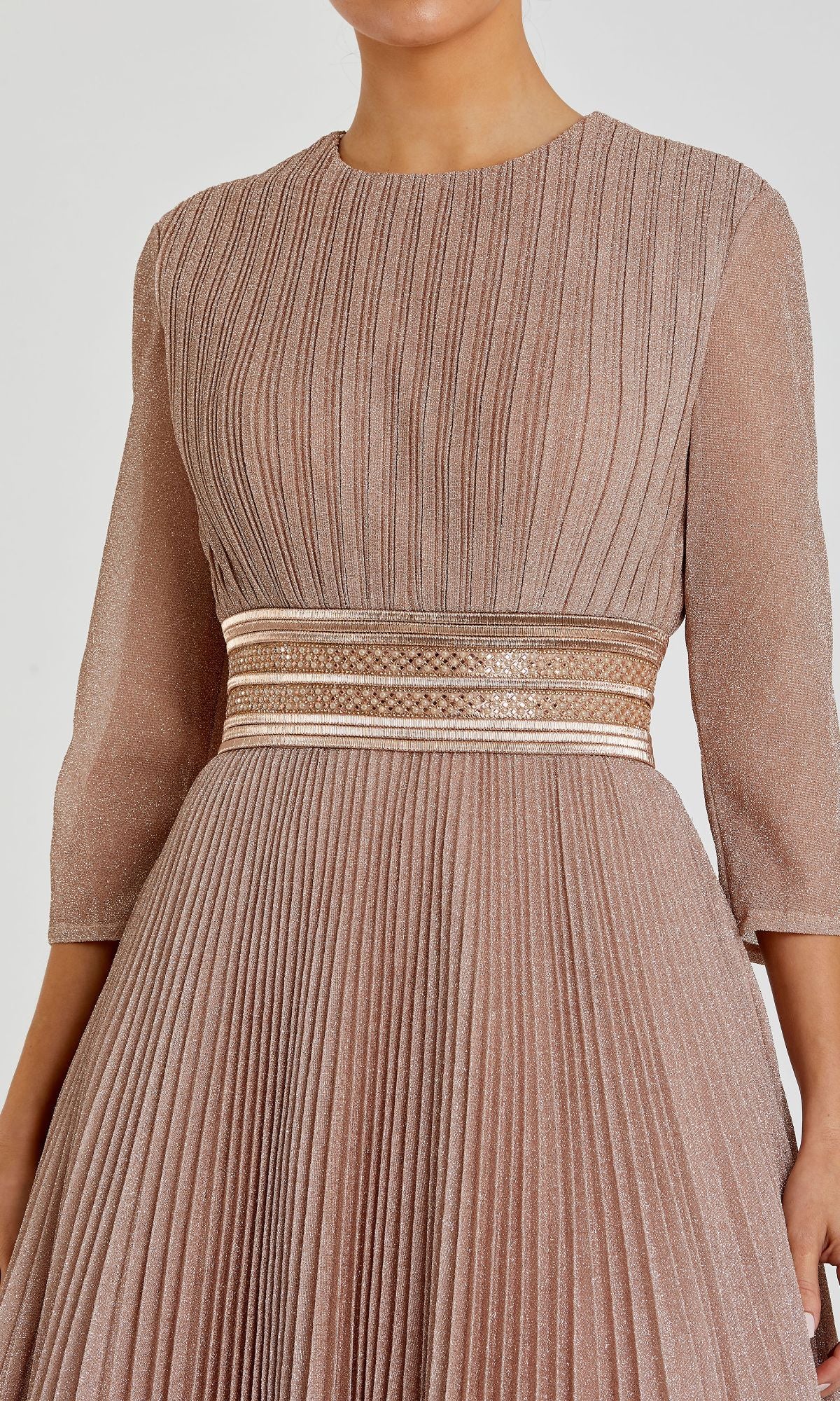 Long A-Line Formal Dress with Three-Quarter Sleeves PromGirl Long A-Line Formal Dress with Three-Quarter Sleeves PromGirl