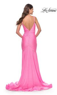 La Femme Beaded Long Mermaid Prom Dress 30768