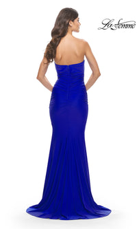 La Femme Classic Strapless Tight Prom Dress 31226
