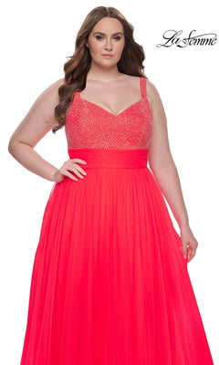 strapless open back dress Plus-Size Long Prom Dress with Beads