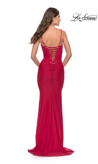La Femme Scoop-Neck Long Prom Dress 31330