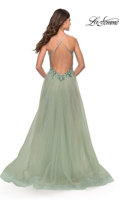 La Femme 31369 Prom Dress - Sage | NewYorkDress La Femme 31369 Prom Dress - Sage | NewYorkDress