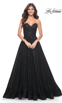 La Femme Strapless Long Prom Ball Gown 31954
