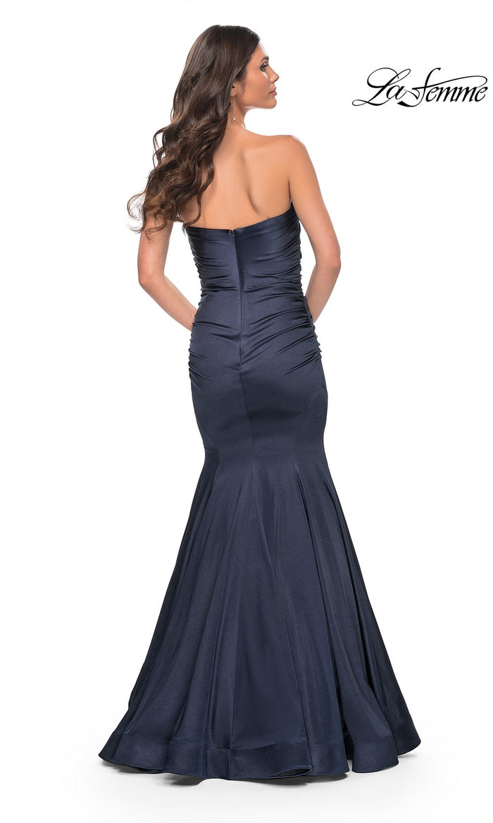 La Femme Strapless Long Mermaid Prom Dress 31980