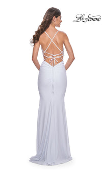 La Femme Beaded-Bodice Tight Long Prom Dress 31989