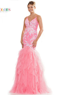 Colors Dress Long Prom Dress 3201