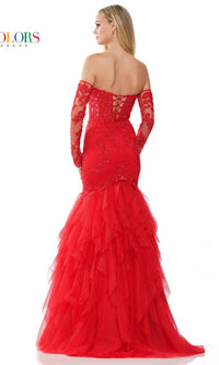Colors Dress Mermaid Prom Dress 3204 with Gloves