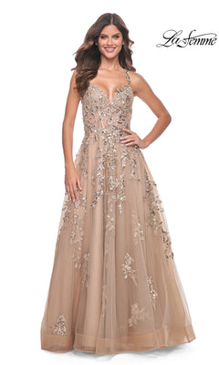La Femme Dress 32052 - Nude